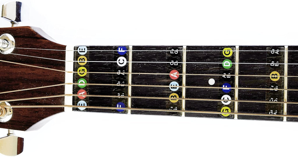 Guitar Fret Stickers - Color Coded