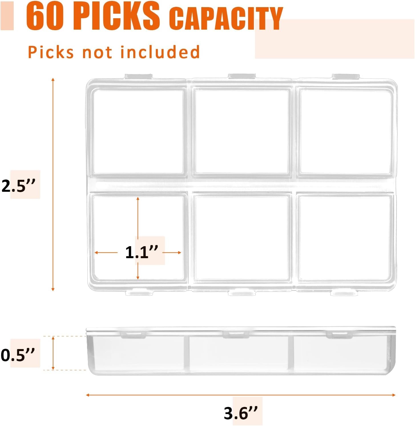 Guitar Pick Case, (Box Only)