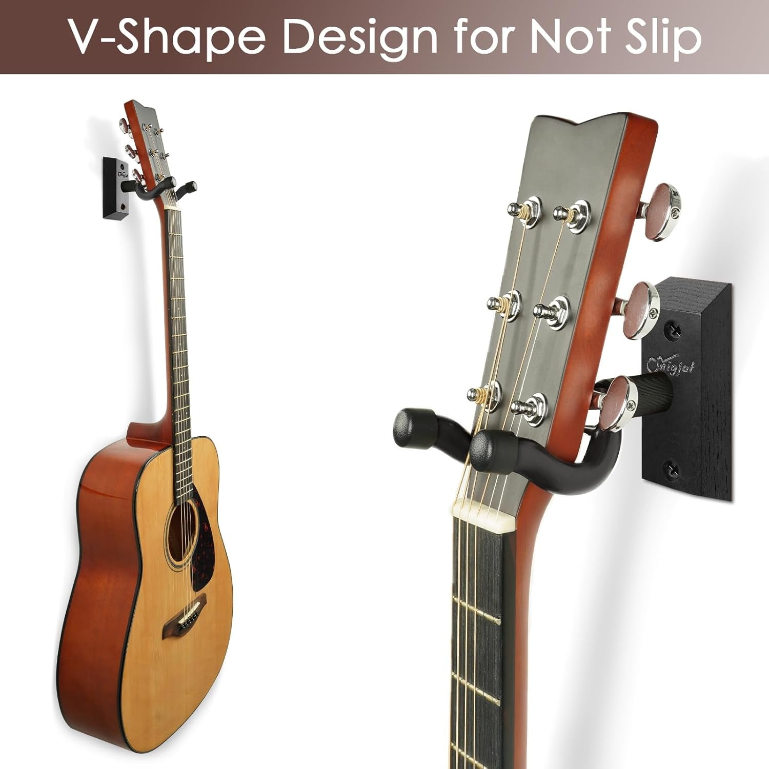 Guitar Wall Mounts, 2 Pack