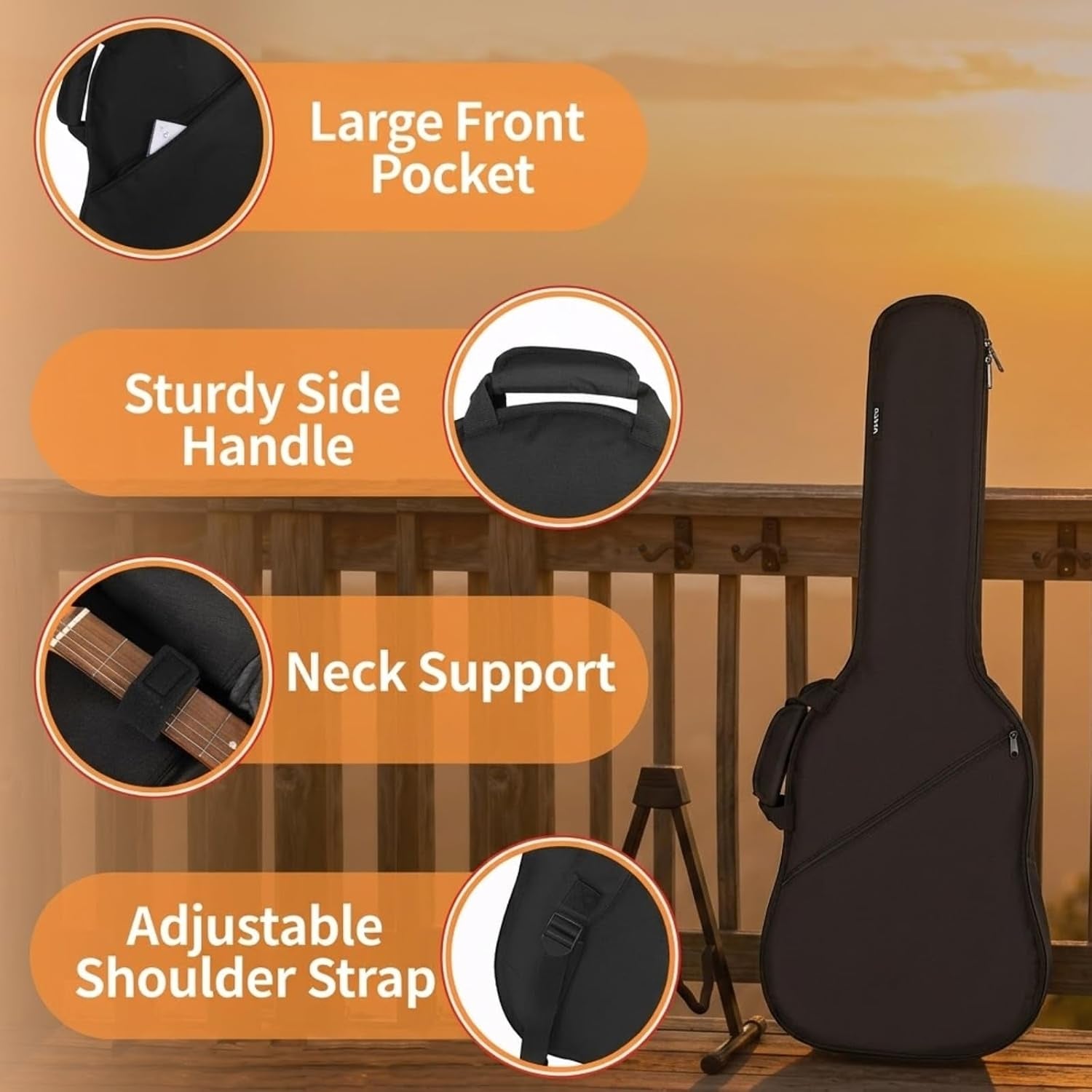 Slim Electric Guitar Case, 37-41"