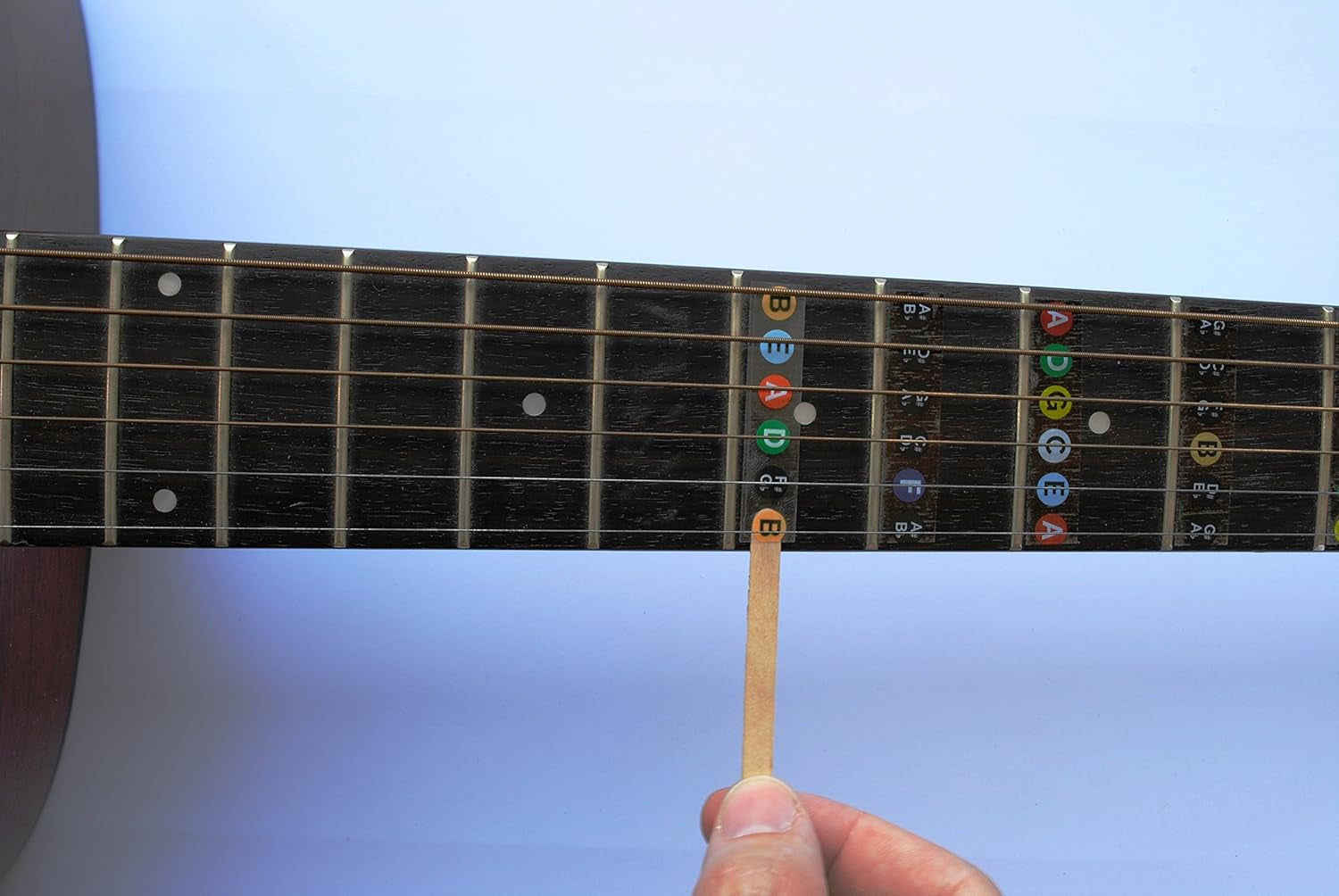 Guitar Fret Stickers - Color Coded