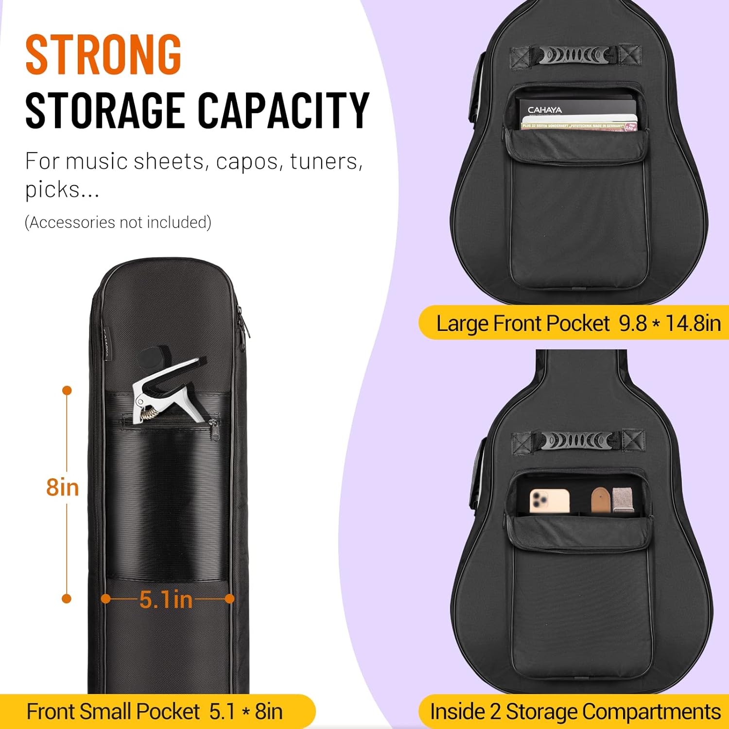 Acoustic Guitar Gig Bag, 40-42"