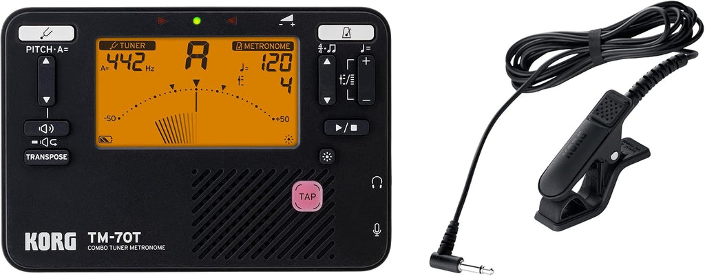 Korg TM-70 Tuner/Metronome - Black