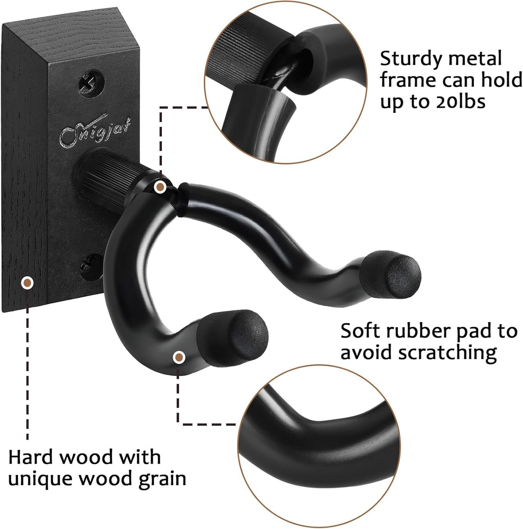 Guitar Wall Mounts, 2 Pack
