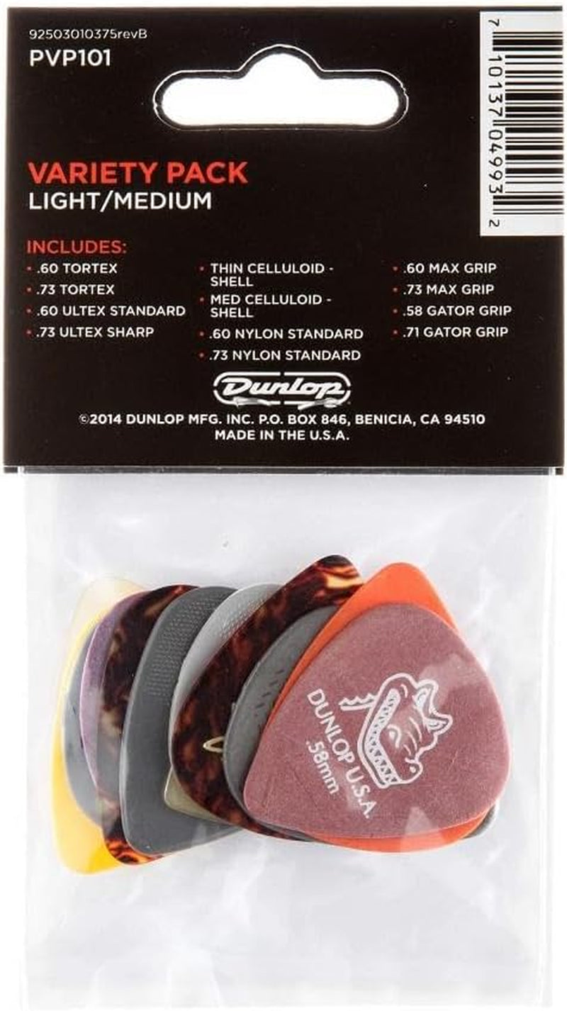 Dunlop Guitar Picks - 12 Pack