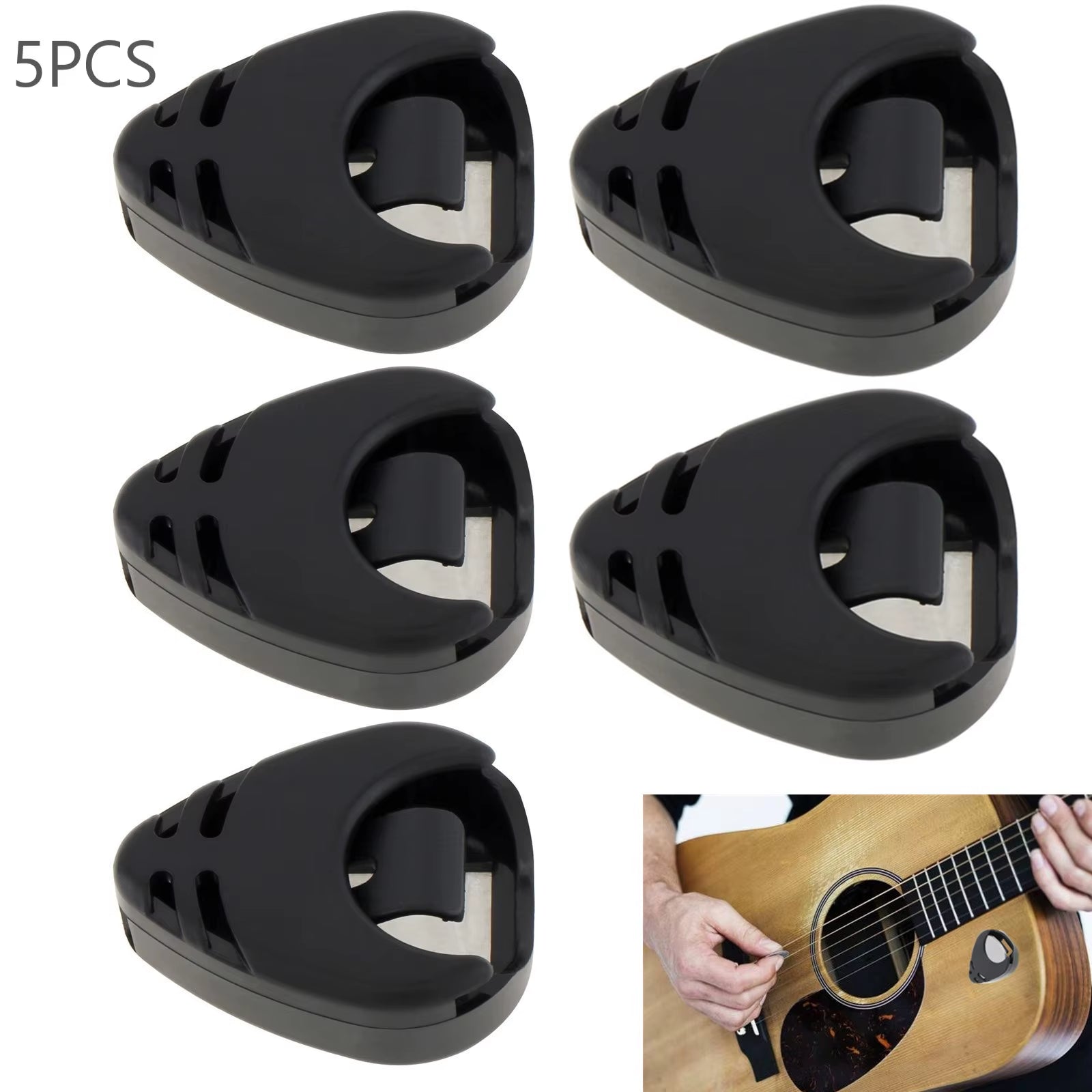 Stick-On Guitar Pick Holder - 5 Pack