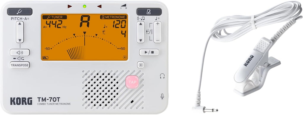 Korg TM-70 Tuner/Metronome - White